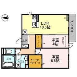 はぁ～と六万寺の物件間取画像